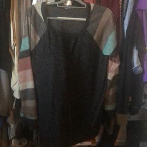 Brushed knit sweater